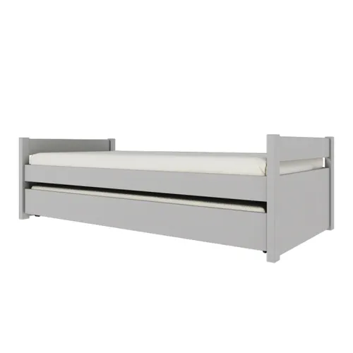 Cama Marinera Doublé 1 Plaza Madera Maciza - Linea Funcional - Gris en Gris - Dormitorio, Uruguay | Rústico Hogar