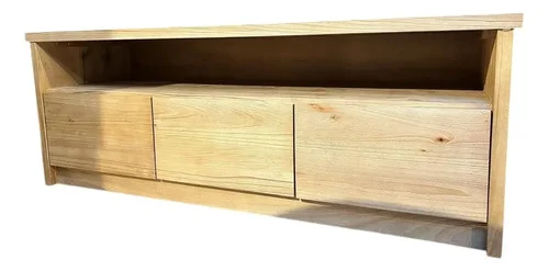 Mueble Tv Rack ,adera Maciza Arenado Rústico Ozark A Elección en Madera natural, Uruguay | Ozark Home