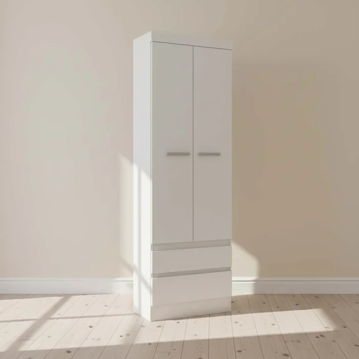 Placard Ropero 2 Puertas Mdp Blanco 0200r Viena en Blanco - Roperos y placares, Uruguay | Divino