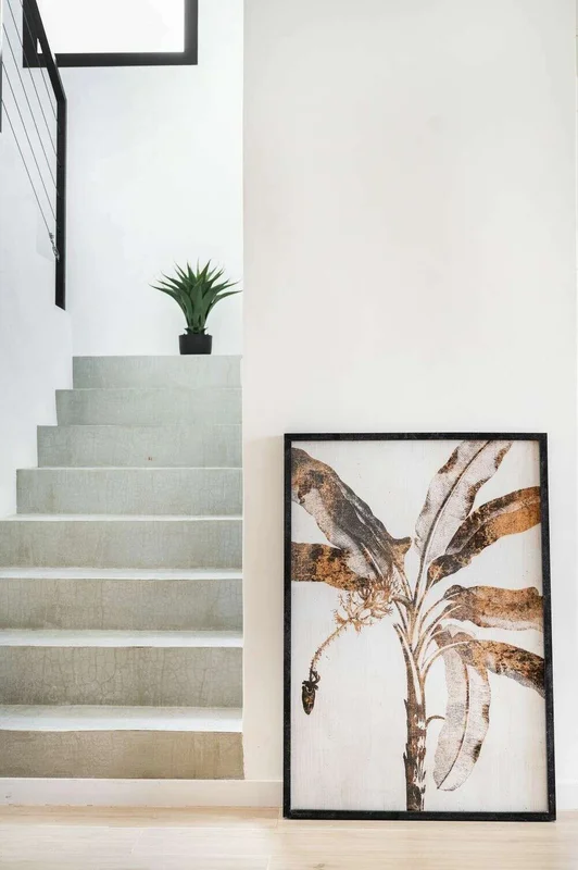 CUADRO PALMA 1 - NEGRO Y METALIZADO - 1.00 X 0.75 MTS en Negro - Decoración de pared, Uruguay | La Iberica, vista 6
