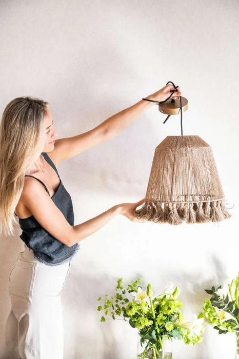 LAMPARA DE TECHO - BOHO en Marrón - Lámparas colgantes, Uruguay | La Iberica