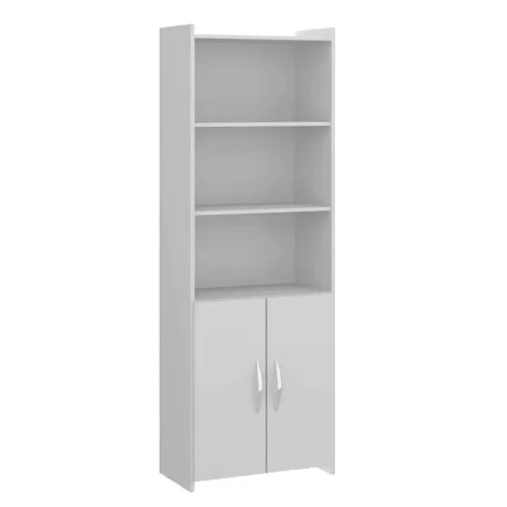 Biblioteca con puertas - Blanco en Blanco - Bibliotecas, Uruguay | La Cueva Muebles, vista 7
