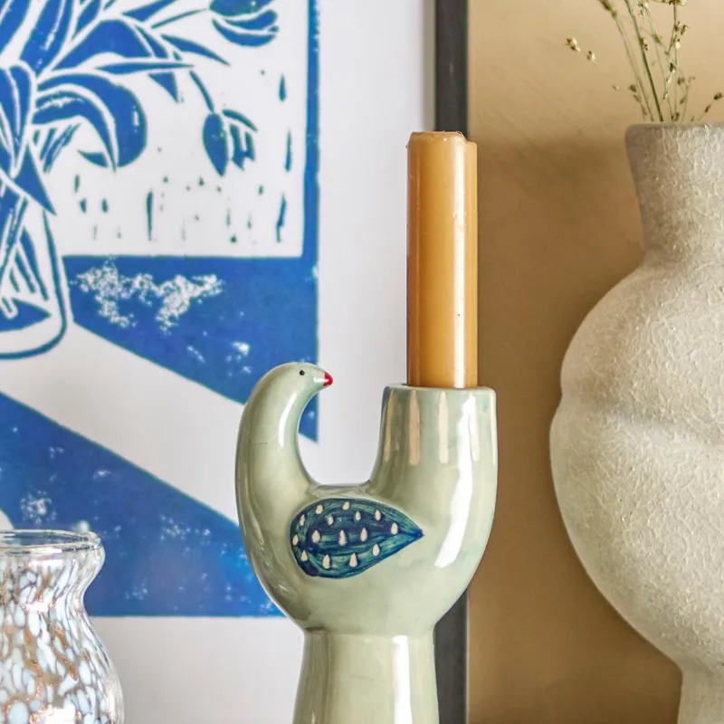 Candelabro Trudy azul - Decoración, Uruguay | Martinika Deco