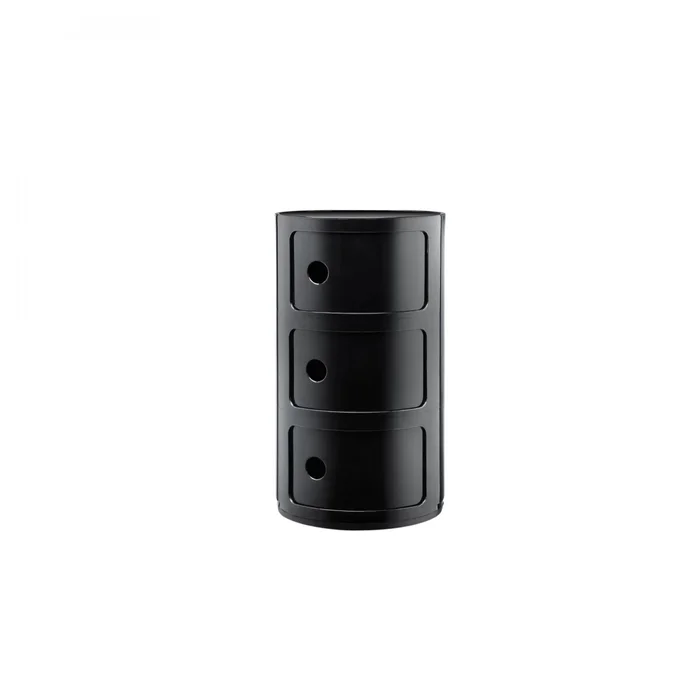 Mesa Baja Componibili - Black en Negro - Mesas de living, Uruguay | Samic