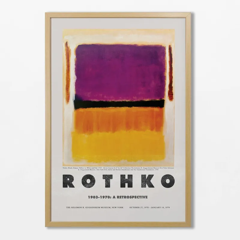 Rothko - A retrospective en Multicolor - Láminas, Uruguay | La Cuadrería