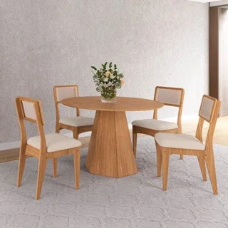 Silla de comedor Monica 100% MDF con RATAN en Madera natural - Sillas, Uruguay | Balton, vista 11