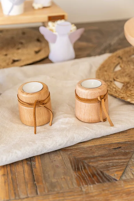 Candelabros de madera peque – Set x2 en Madera natural - Velas y Portavelas, Uruguay | Dreams On Time, vista 50