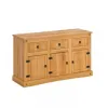 Aparador 3 puertas 3 cajones Cera/Blanco LINEA CORONA MADERA - Comedor, Uruguay | Que Sal Muebleria, vista 2 de 6