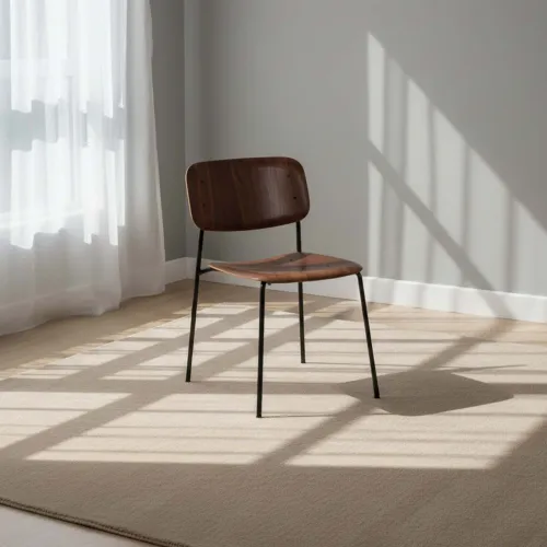 Silla De Comedor Madera-y-metal Marron O´conor Ii en Marrón - Sillas, Uruguay | Divino