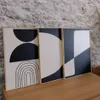 Kit 3 Cuadros - Abstracto Negro - 30 × 40 - Decoración de pared, Uruguay | Berna home, vista 3 de 7