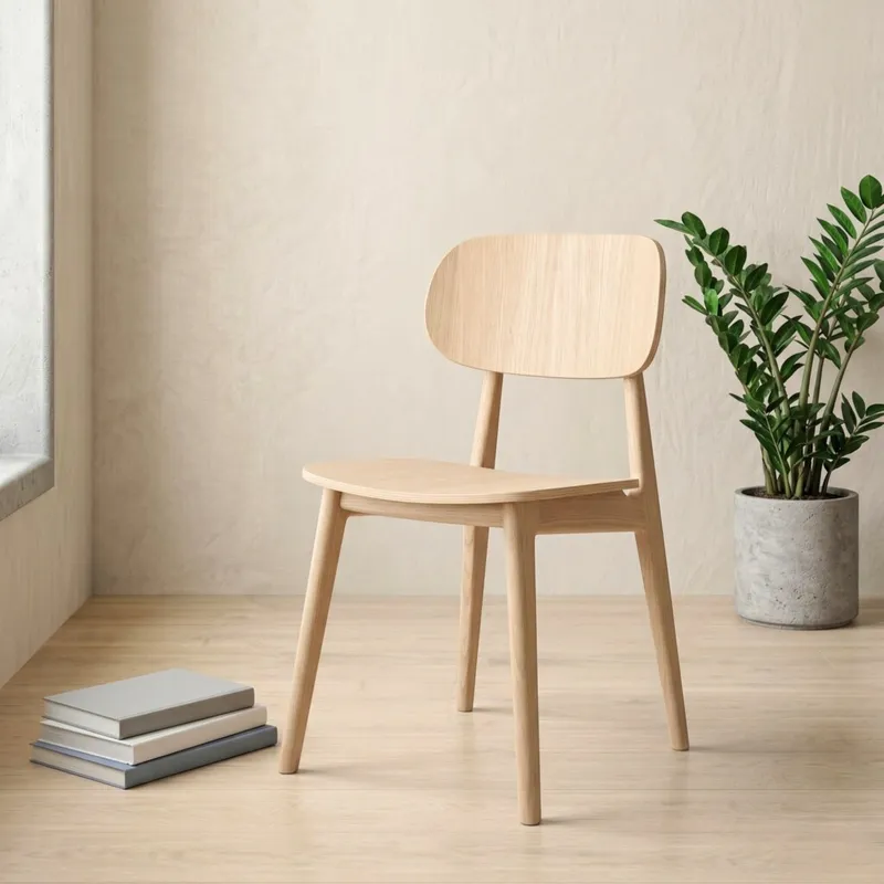 Silla de Comedor Madera natural Beige Lisboa - Origen en Beige - Sillas, Uruguay | Rústico Hogar