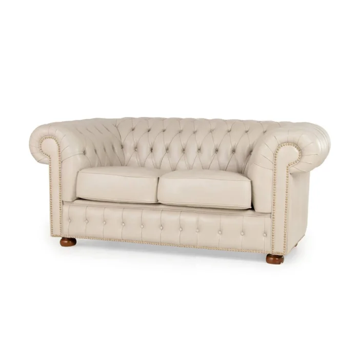 Sillón de cuero 2 Cuerpos Chesterfield - Sillones y sofás, Uruguay | Nario Hogar
