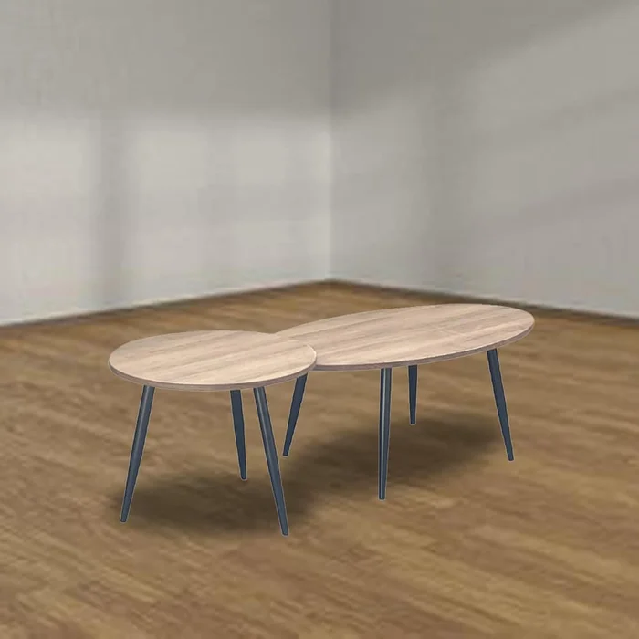 Juego De Mesa De Centro Mesa De Apoyo Patas De Metal Living - Mesas de living, Uruguay | Lais Muebles, vista 2