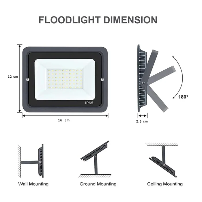 Proyector LED Apple Fotocelula 30W Luz Cálida en Negro - Lámparas colgantes, Uruguay | Serlux, vista 5
