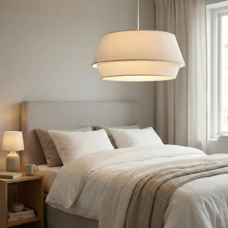 Niveo Tiered Linen en Blanco - Lámparas colgantes, Uruguay | La Perla, vista 4