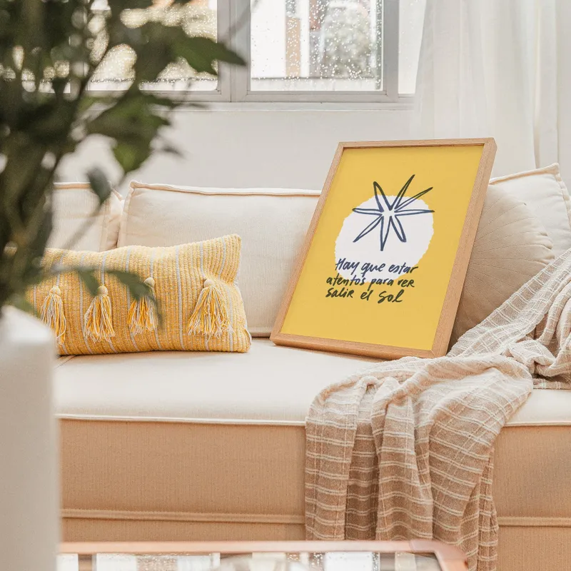 Si sos Millennial lo entendés - Cuadro Sol en Amarillo - Láminas, Uruguay | Kiosko de Mar