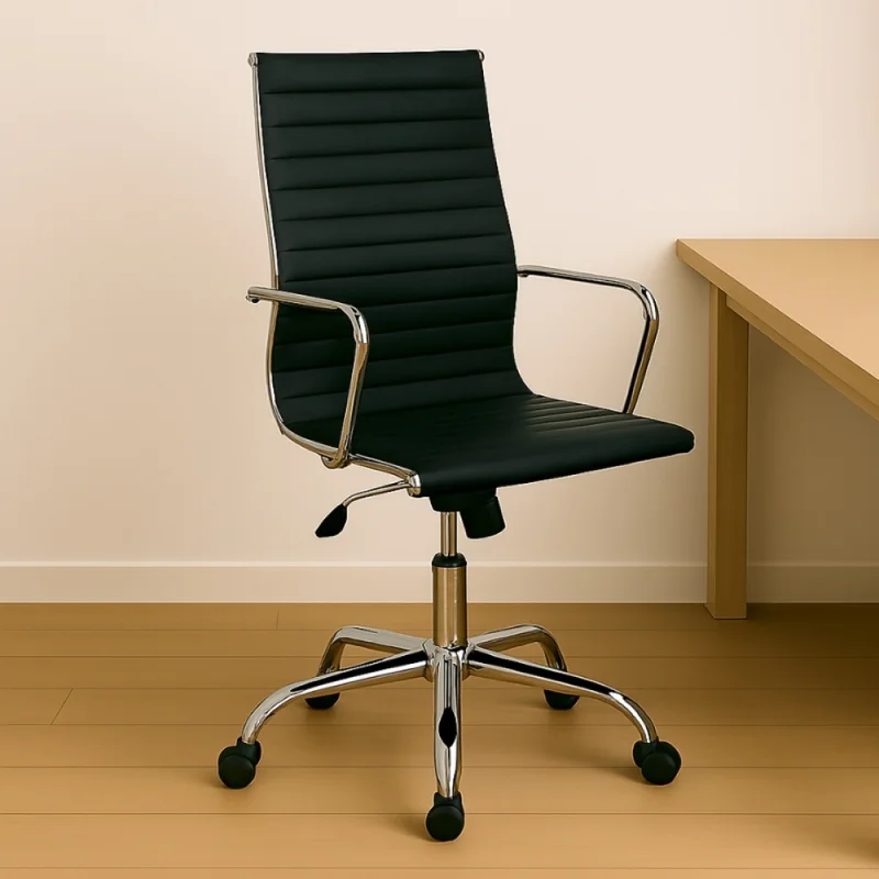 Silla De Escritorio Ejecutiva Negra en Negro - Escritorios y sillas de escritorio, Uruguay | Unilux, vista 3