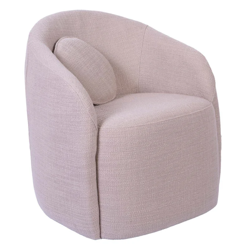Butaca Giratoria Tela Natural-beige Paris Beige en Beige - Butacas, banquetas y puffs, Uruguay | Divino, vista 3