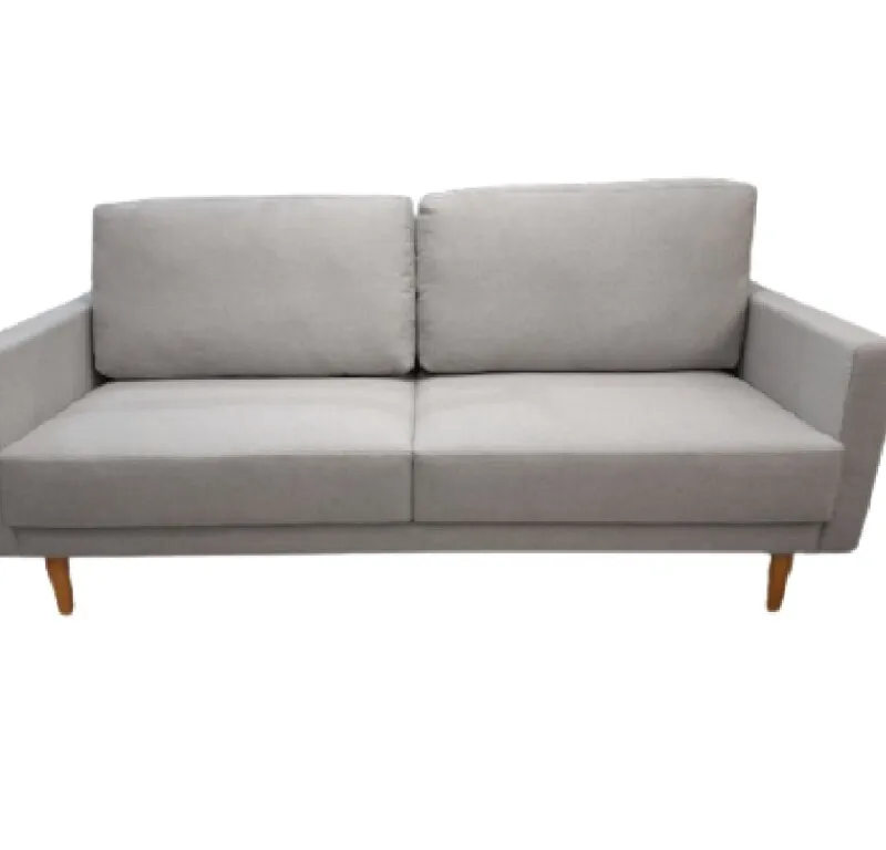 Sofá 2 cps BOOGIE en Tela - Beige Ceniza en Gris - Sillones y sofás, Uruguay | Finkel
