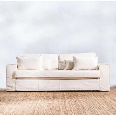 Sillón Garda 3 Cuerpos Crudo en Beige - Sillones y sofás, Uruguay | Aihaus