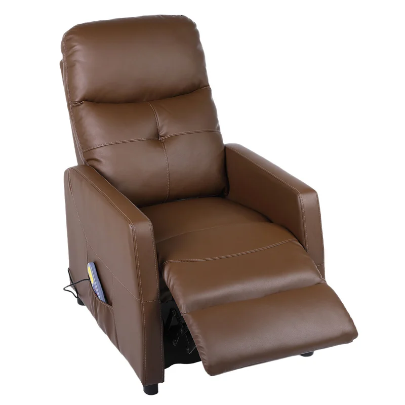 Sillon reclinable 1 cuerpo con masajeador y calefaccion - Marrón en Marrón - Sillones y sofás, Uruguay | La Cueva Muebles, vista 9