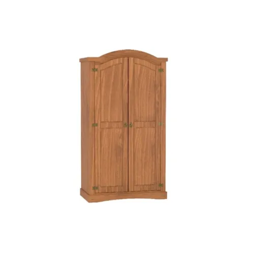 ROPERO 2 PUERTAS CURVO LINEA MEXICANA NOGAL MEX 1552 - Roperos y placares, Uruguay | Rosas Hermanos