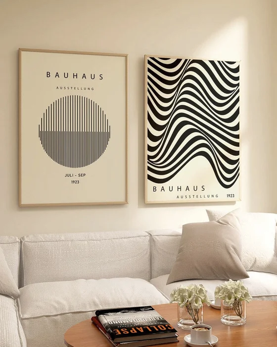 Bauhaus - Black 1923 en Multicolor - Láminas, Uruguay | La Cuadrería, vista 2