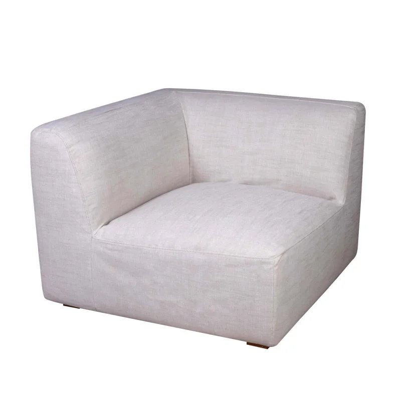 Sofá Modulable Tela Natural-beige Chill Natural en Madera natural - Sillones y sofás, Uruguay | Divino, vista 3