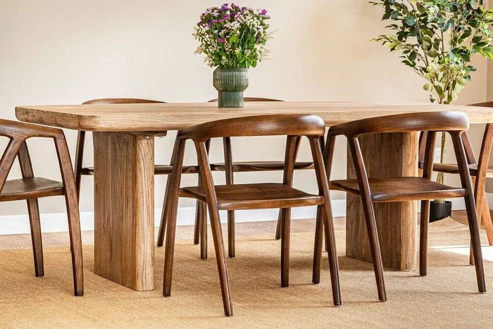 MESA COMEDOR ATHENA - 2.00 X 1.00 MTS en Madera natural - Mesas de comedor, Uruguay | La Iberica, vista 2