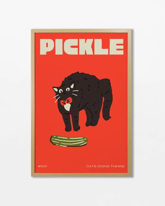 Cat - Pickle en Rojo - Láminas, Uruguay | La Cuadrería