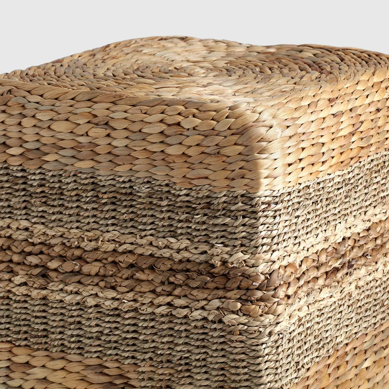 Taburete Jeros Rattan Natural-beige Ls-0017 Natural en Madera natural - Textiles, Uruguay | Divino, vista 3