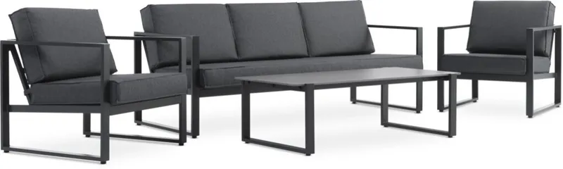 Juego de jardín VONGE 5 personas negro en Negro - Muebles para el exterior, Uruguay | JYSK