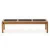 BANCO TRACO CUERDA NEGRA 180x37x43CM JATOBA - Muebles para el exterior, Uruguay | Vinibel, vista 1 de 3