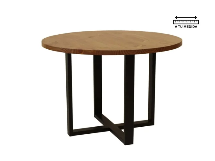 Mesa de Comedor redonda IRON 1.00m en Multicolor - Mesas de comedor, Uruguay | Finkel