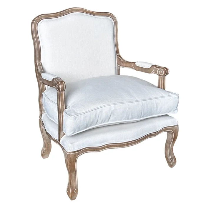 Promo 2 Poltronas Luis XV Crema en Beige - Butacas, banquetas y puffs, Uruguay | La Cueva Muebles, vista 7