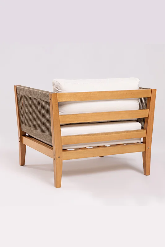 POLTRONA CANNES CUERDA RAMI Y ACQUABLOCK CRUDO 86x74x66CM JATOBA - Muebles para el exterior, Uruguay | Vinibel, vista 3