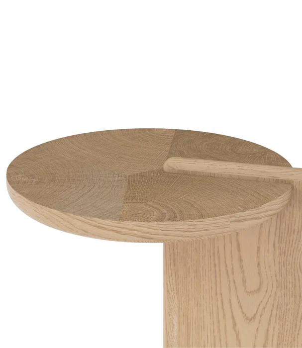 MESA LATERAL BAKERS ROBLE Y MARMOL D45XH52 en Madera natural - Mesas de arrimo, Uruguay | Masinfinito Casa, vista 2