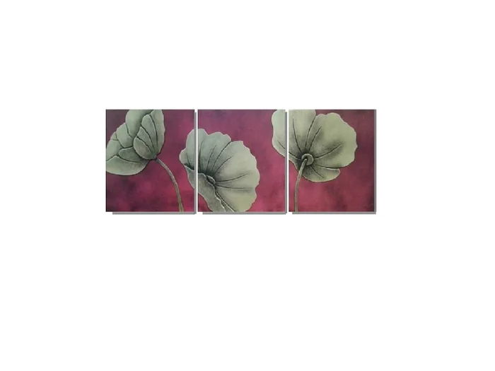 Set Mural 3D Flor Dorada Set x 3 en Dorado - Decoración de pared, Uruguay | Finkel