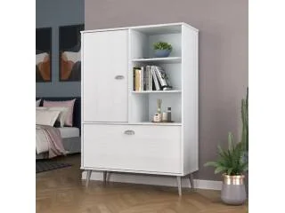 Zapatera 2 Puertas Nogal/Blanco - Respaldos de cama, Uruguay | Quesal, vista 4