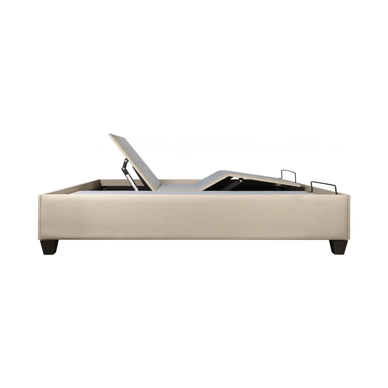 Cama Articulada Queen Mdf-y-tela Natural-beige Ajustable Veneza en Beige - Dormitorio, Uruguay | Divino, vista 5