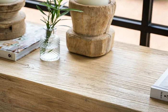 MESA DE ARRIMO / CONSOLA TAURET - 1.80 MTS en Madera natural - Bibliotecas, Uruguay | La Iberica, vista 12