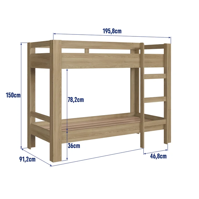 Cucheta Rio – Marron en Madera natural - Dormitorio, Uruguay | RM Muebles y Deco, vista 5