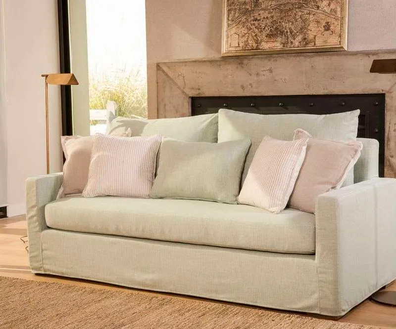 SILLON SOFIA - LINO ANTIMANCHAS MINT en Verde oliva - Sillones y sofás, Uruguay | La Iberica
