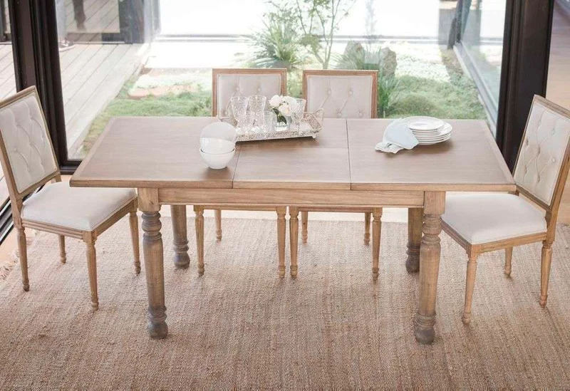 MESA COMEDOR DE CEDRO EMMA - EXTENSIBLE en Madera natural - Mesas de comedor, Uruguay | La Iberica, vista 14