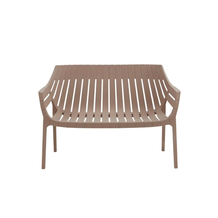 Set De Living Exterior Polipropileno Marron Mileto en Beige - Muebles para el exterior, Uruguay | Divino, vista 3