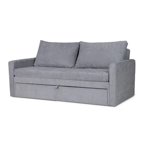 Sofá Cama Wey - Tela Microfibra - Cora 06-153 (Grafito) en Gris - Sillones y sofás, Uruguay | NYR