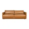 Sillón 3 Cuerpos Cuero-100-natural Marron Romeo Camel en Beige - Sillones y sofás, Uruguay | Divino, vista 3 de 7