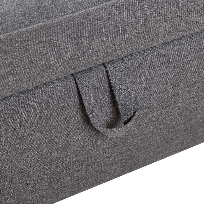 Sofá Cama 2 Cuerpos Tela Gris Miley Gris Osc en Gris - Sillones y sofás, Uruguay | Divino, vista 9