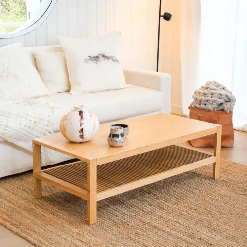 Mesa Ratona Rieti en Madera natural - Muebles, Uruguay | Uruguay Bamboo