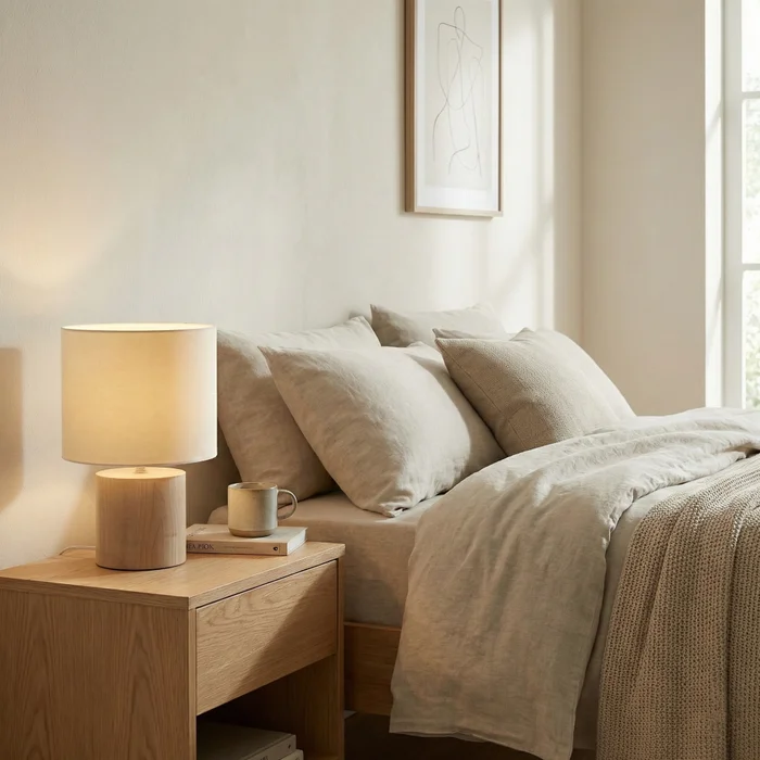 Lámpara de Mesa Nórdica Core en Madera natural - Lámparas de mesa, Uruguay | La Perla, vista 4